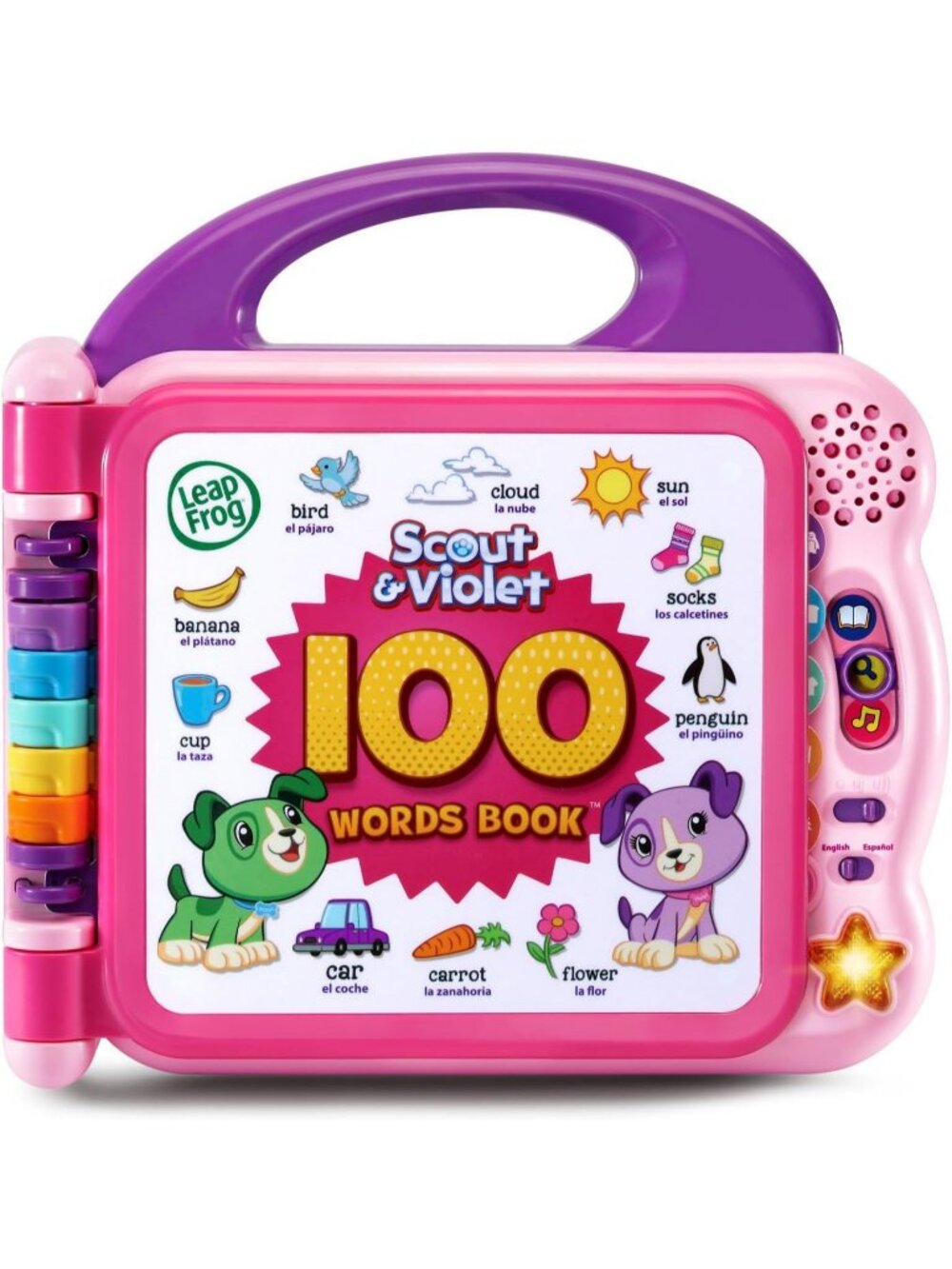 Kids Learning Purple Friend 100 Word Book Interactive Educational For Toy
